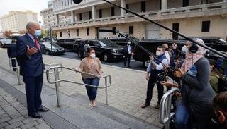 بايدن عقب الإدلاء بصوته في الاقتراع المبكر 