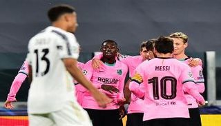 احتفال ديمبلي بهدفه في يوفنتوس