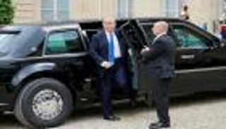 ترامب يحتمي بالسيارة "الوحش".. أنظمة دفاع متحركة على الطريق