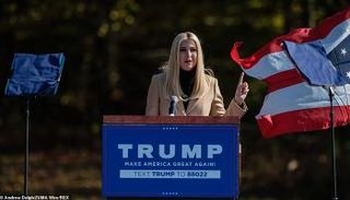 إيفانكا ترامب خلال تجمع انتخابي في كانفيلد