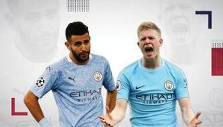 رياض محرز وكيفين دي بروين نجما مانشستر سيتي