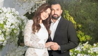 الفنانة درة وزوجها هاني سعد