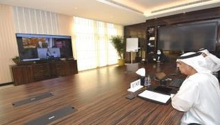 جانب من الاجتماع الإماراتي الروسي