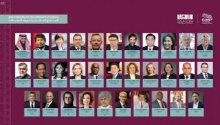 وزراء الثقافة لدول مجموعة العشرين خلال الاجتماع الافتراضي