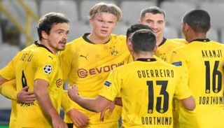 احتفال هالاند في المباراة