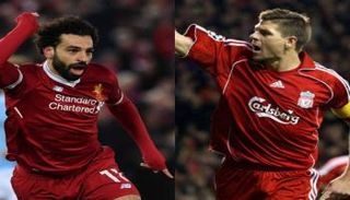 محمد صلاح وستيفن جيرارد
