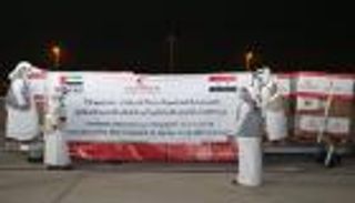 قافلة مساعدات إماراتية إلى دمشق لمكافحة كورونا