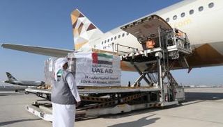 طائرة مساعدات إماراتية إلى مقدونيا الشمالية