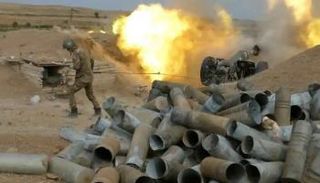 جانب من المعارك في إقليم ناغورني قره باغ - أرشيفية