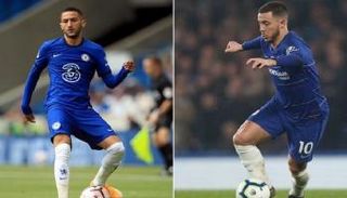 حكيم زياش وإيدين هازارد