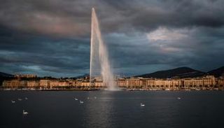 نافورة جنيف في 14 يونيو 2020 – أ.ف.ب