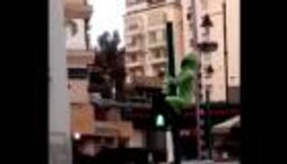 بالفيديو.. "كائن فضائي" يهبط في لبنان