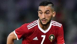 حكيم زياش بقميص المغرب