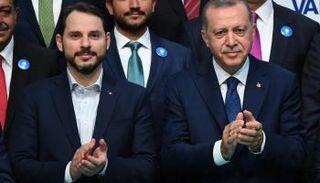 أردوغان ووريثه السياسي براءت ألبيرق - أ ف ب