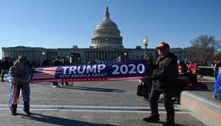 جانب من مسيرات أنصار ترامب في واشنطن - أ.ف.ب