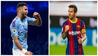 ليونيل ميسي ورياض محرز