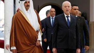 قيس سعيد وتميم بن حمد
