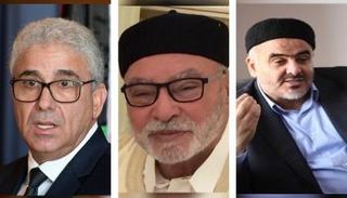 الصلابي (يمين)- علي دبيبة- باشاغا