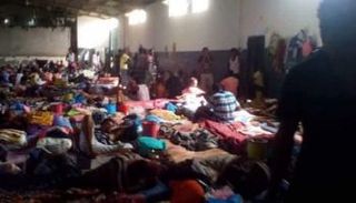 أحد مراكز احتجاز المهاجرين 