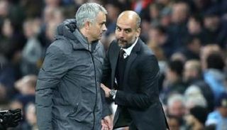 جوارديولا مدرب مانشستر سيتي ومورينيو مدرب توتنهام