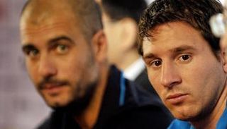 ميسي قائد برشلونة وجوارديولا مدرب مانشستر سيتي
