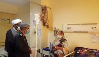 السيدة الإيرانية ترقد في المستشفى لمعالجة حروقها