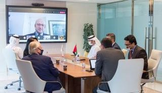 جانب من توقيع الاتفاقية بين الإمارات وبريطانيا