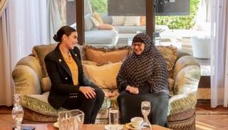 ياسمين صبري مع سيدة المطر