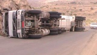 انقلاب شاحنة (صورة أرشيفية)