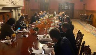 اجتماع رئيس ⁧‫مجلس النواب‬⁩ الليبي مع وزير الخارجية الروسي