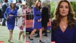 الكاميرا ترصد كيت ميدلتون بفستان والدتها