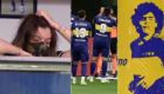 بالصور.. بوكا جونيورز يسيل دموع نجلة مارادونا