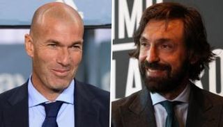 بيرلو مدررب يوفنتوس وزيدان مدرب ريال مدريد