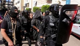 عناصر من الأمن المغربي خلال عملية ضبط خلايا داعش