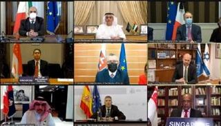 جانب من اجتماع التحالف الأمني الدولي