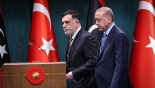 فايز السراج وأردوغان في تركيا - أرشيفية