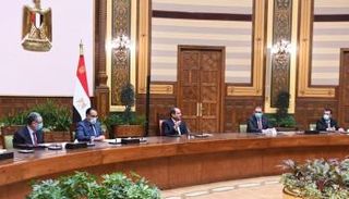 الرئيس السيسي خلال لقاء الوفد العراقي