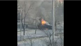 جانب من انفجار سيارة النائب في كابول