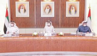 الشيخ محمد بن راشد آل مكتوم خلال اجتماع مجلس الوزراء
