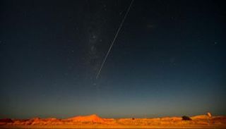 المسبار الياباني "هايابوسا 2" كما بدا من كوبر بيدي في أستراليا