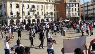 مظاهرات سابقة في العاصمة الليبية طرابلس