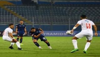 من مباراة بيراميدز والزمالك