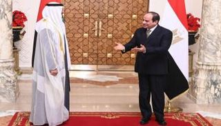 السيسي يرحب بالشيخ محمد بن زايد آل نهيان بالقاهرة