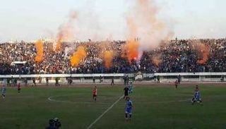 صورة من مباراة تشرين وجبلة في الدوري السوري