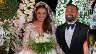 درة مع زوجها المهندس هاني سعد