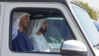 الشيخ محمد بن راشد آل مكتوم والشيخ محمد بن زايد آل نهيان