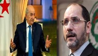 الرئيس الجزائري عبد المجيد تبون والإخواني عبد الرزاق مقري