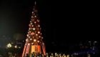 شجرة الميلاد بقلب بيروت بأسماء شهدائها