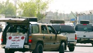 رتل لإحدى الشركات الأمنية في بغداد -أرشيفية