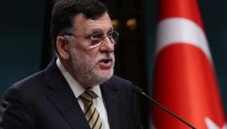 فايز السراج رئيس المجلس الرئاسي الموالي لتركيا. (أرشيفية)